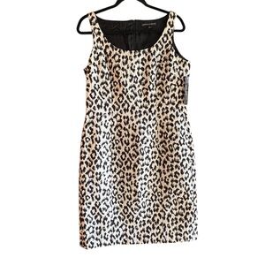 Isabella DeMarco Midnight Eclipse Leopard Print Sleeveless Dress. Size 8. NWT